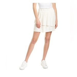 Lilla P cream terrycloth tiered skirt